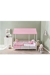 Yuar Baby Pembe Montesori Lolipop  Nef Butik Bebek Uyku Seti 90 X 190 cm