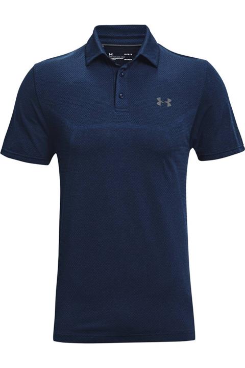 Under Armour Erkek Lacivert Vanish Seamless Mapped Düğmeli T-shirt
