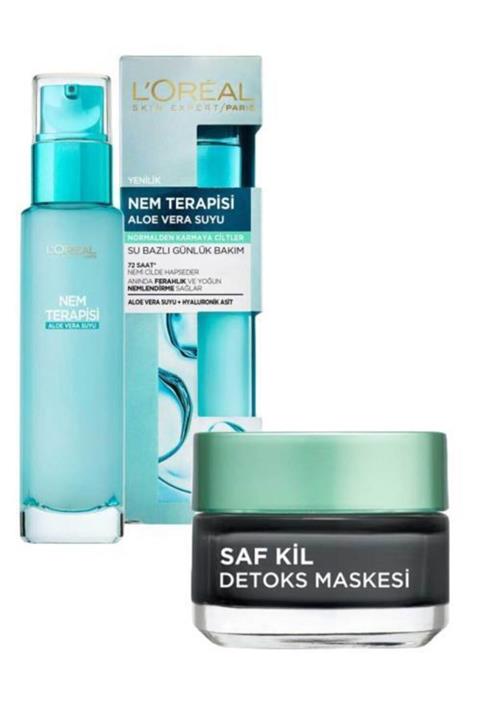 L'Oreal Paris L'oreal Nem Terapisi Aloevera Suyu Kil Detoks Maskesi 50 ml
