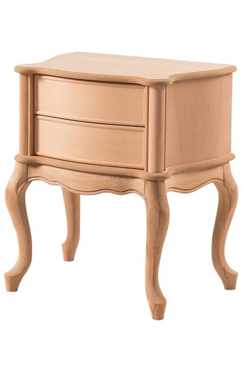 Geppetto Home Gold Telefonluk Komodin Cilasız Ahşap Ham