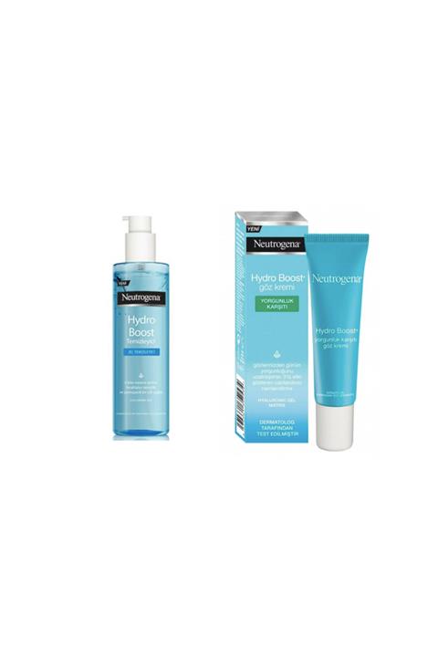 Neutrogena Hydro Boost Water Gel Temizleyici 200 ml+Hydro Boost Yorgunluk Karşıtı Göz Kremi 15 ml