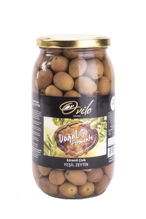 Nermin Hanım Zeytinliği Edremit Yeşil Çizik Zeytin (650 Gr)
