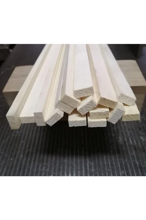 asiawoods Beyaz Ahşap Çıta 20mmx40mmx100cm 10 Adet
