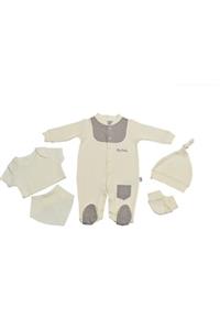 Pierre Cardin Baby Unisex Bebek Ekru 5'li Hastane Çıkışı