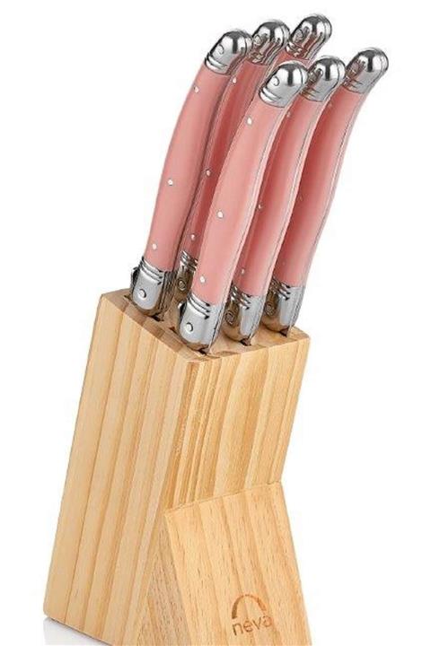 Neva N2574 Sweet 6'lı Mini Bıçak Seti-Pembe