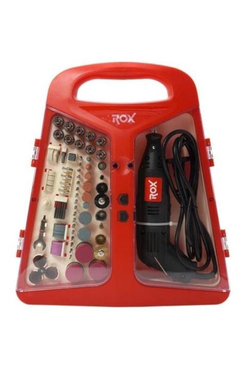 Rox Wood Rox 0074 Mini Taşlama Gravür Makinası Hobi Seti 242 Parça