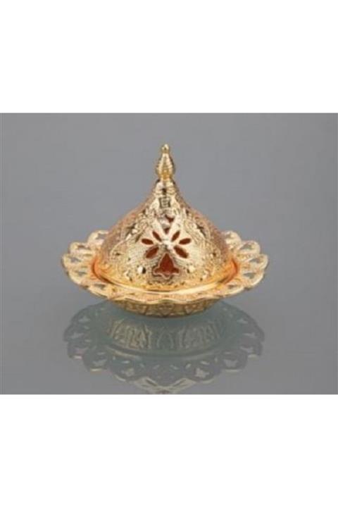 BUSEM Küçük Boy Şekerlik Hurmalık Lokumluk Altın Renkli