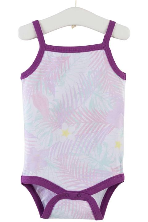 Aziz Bebe Kız Bebek Askılı Çıtçıtlı Body 3-12 Ay Azz001662