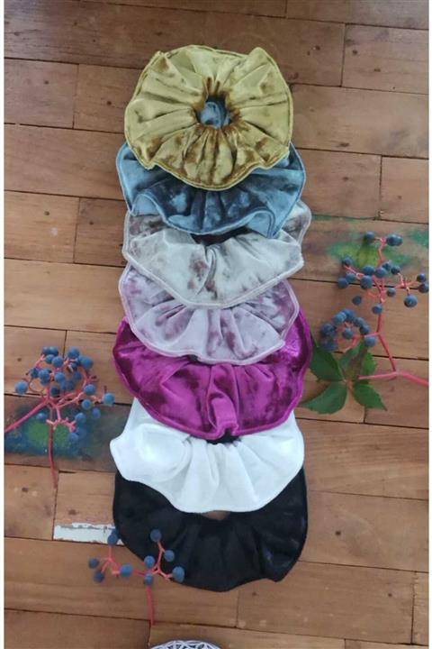 FİT POSH PARK 7`li Full Set Parlak Janjanlı Kadife Lasitk Toka