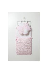 Caramell Flower Girl Alt Açma Yastıklı Pembe