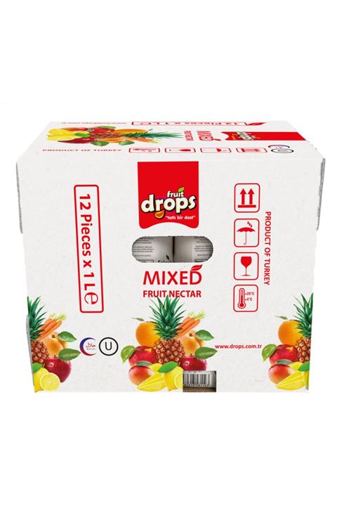 Fruit Drops Karışık Meyve Nektarı 1 lt 12 Adet