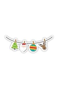 Stickker Yılbaşı Süsü 1 (3 Adet)