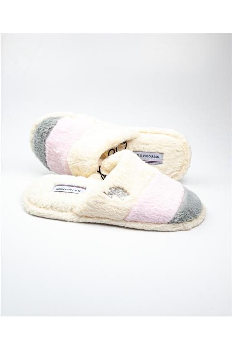 U.S. Polo Assn. 101067572 Ev İçi Kadın Terlik Beyaz 39