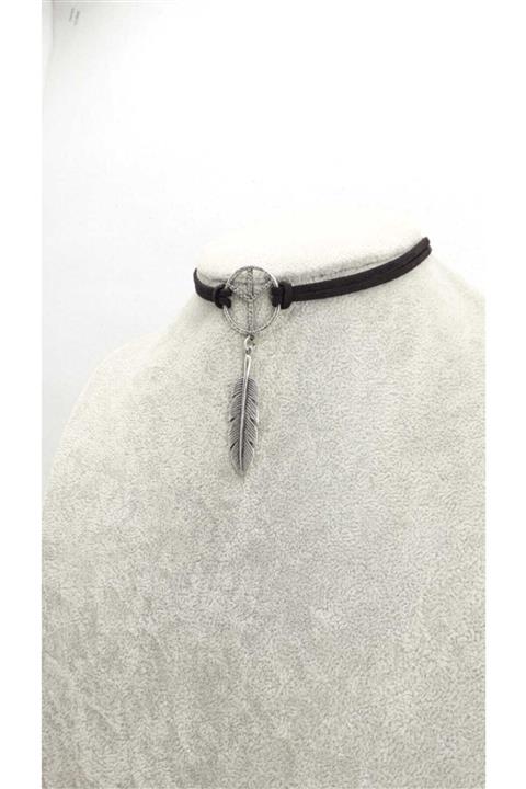 Fugusugu Antik Gümüş Peace Choker
