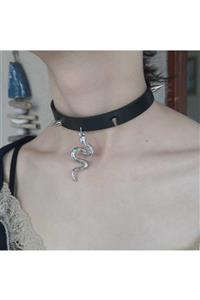 Fugusugu Dört Dikenli Gotik Yılan Choker