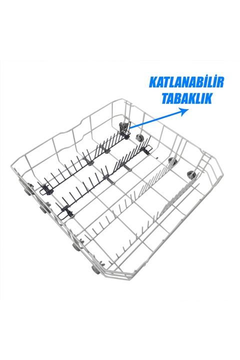 Altus Bulaşık Makinesi Alt Sepet Katlanabilir Tabaklıklı