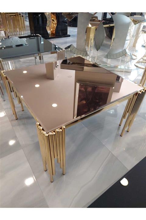 Elif Home Orta Sehpa Metal Gold