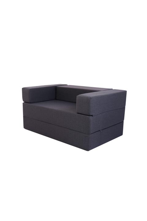 Homedius Homedius Comfy Yatak Olabilen Çift Kişilik Koltuk-gri