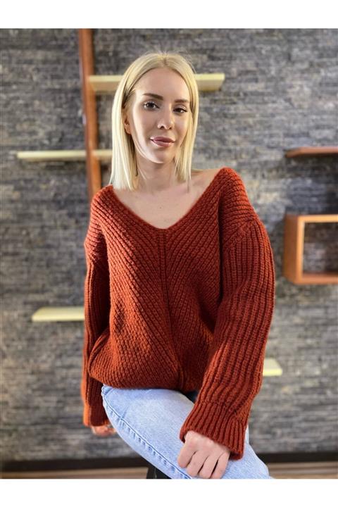 HARMONYCADDE Kiremit Rengi Kazak