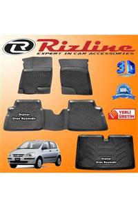 Rizline Hyundai Getz 3d Paspas + 3d Bagaj Havuzu 2002-2011 Arası Siyah Set