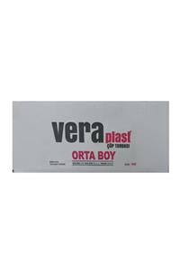 Vera Plast Orta Boy Çöp Torbası 50 Adet Siyah 55 X 60 cm