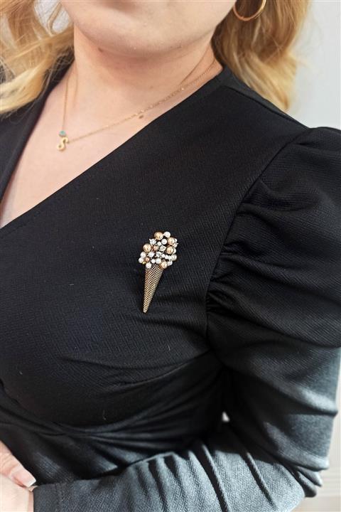 Çlk Accessories Dondurma Figür Boncuklu Broş Trbroş8016 B33003