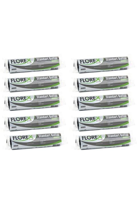 Florex Standart Battal Boy 10 Adet Çöp Torbası Siyah 72 X 95 Cm 10 Paket