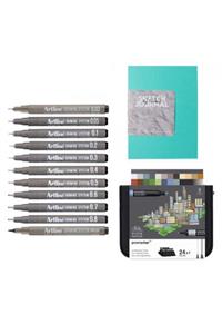 Winsor Newton Promarker Mimarlık Seti #1 (A5 Sketch Journal + Drawing 9'lu)