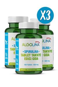 Algolina Spirulina Tablet 525 mg - 120 Tablet - 3 Adet