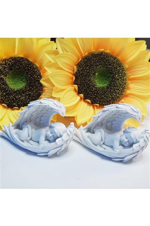 Le Atölye Pretty Kanatta Uyuyan Melek Biblo 2'li