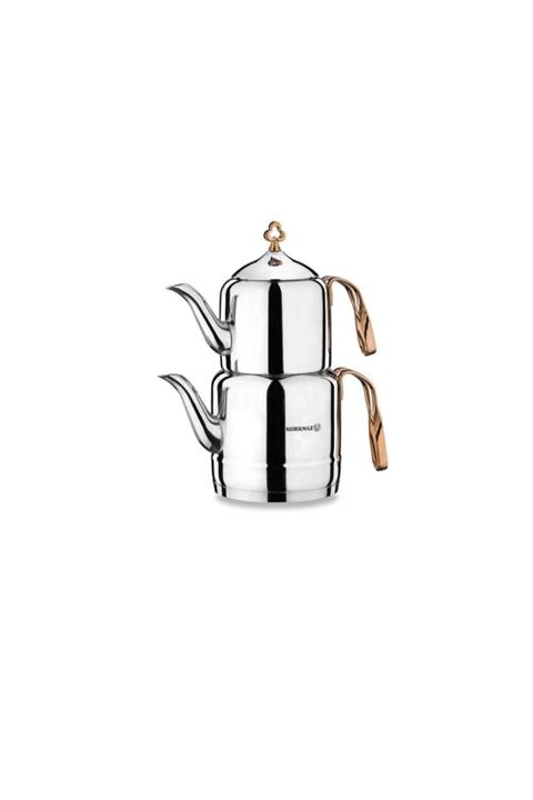 KORKMAZ Çintemani Çaydanlık Takımı Rosagold A213