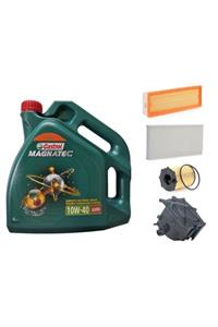 CASTROL 10w40 Yağ + Filtre Ful Set Peugeot 307 1.6 Dizel