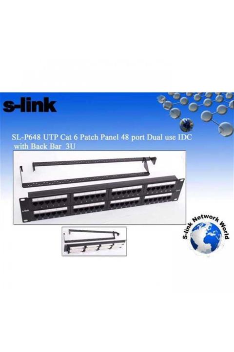 SLINK Sl-p648 Utp Cat6 48 Port Patch Panel