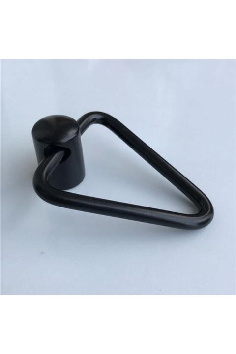 KIRSA Siyah Üçgen Dolap Çekmece Kulp 6cm