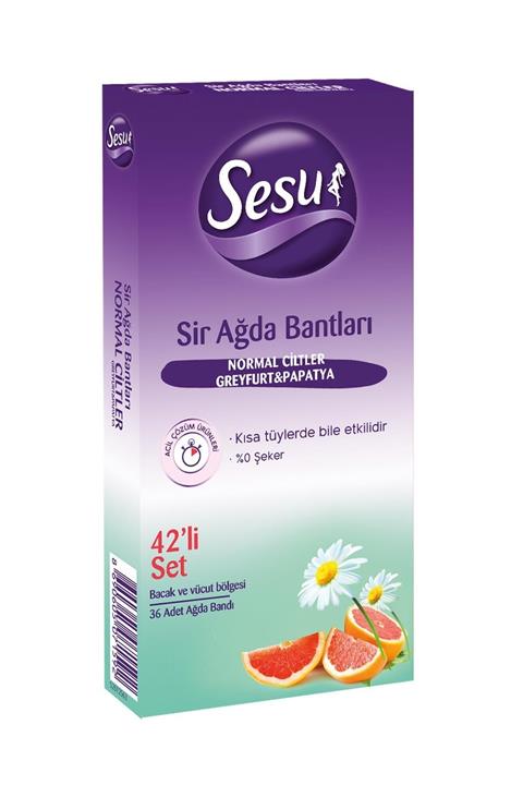 Sesu Sir Ağda Bandı Normal Ciltler Greyfurt&papatya 42'li