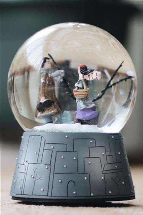 moryconcept Kış Masalı Kar Küresi Sevgili Buluşma Temalı Kurmalı Müzik