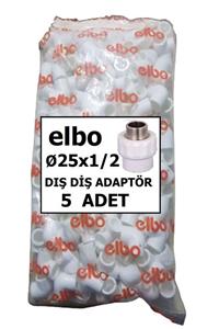 Elbo 1 Paket 25x1/2'' Dış Diş Adaptör 5 Adet