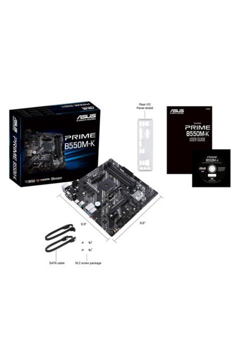 ASUS Prıme B550m-k Hdmı Dvı D-sub Usb3,2 M.2 Am4