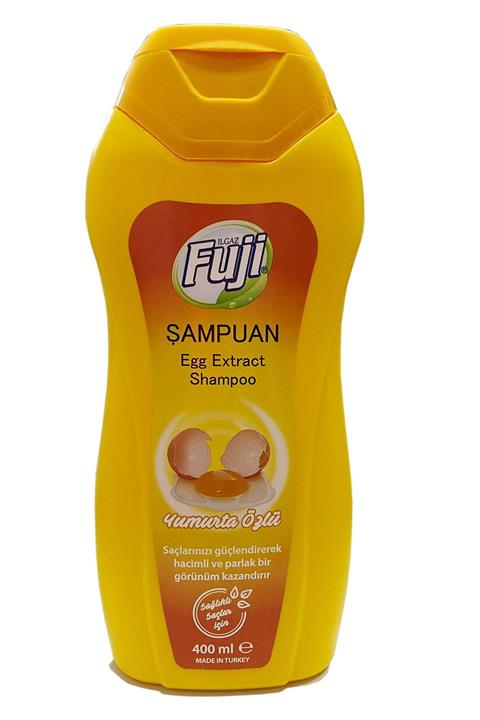 FUJI Canlandırıcı Ve Güçlendirici Yumurta Özlü Kokusuz Şampuan Parlak Ve Hacimli Saçlar Için 400 Ml
