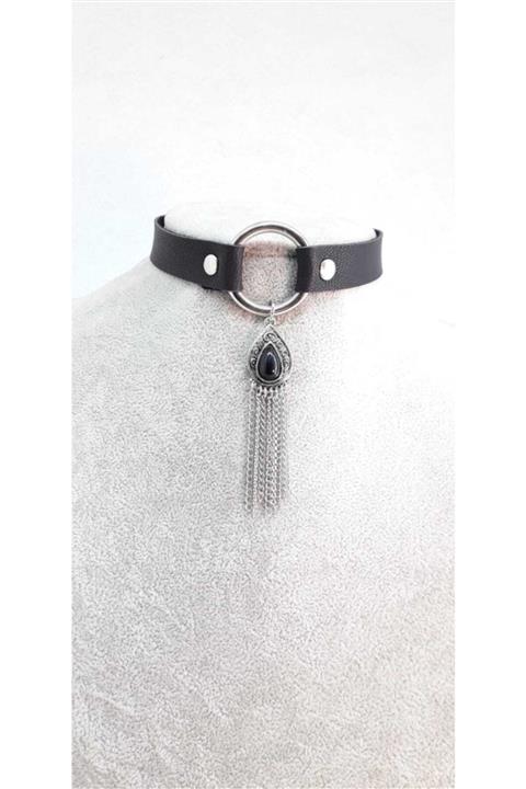 Fugusugu Arabesque Black Stone Choker