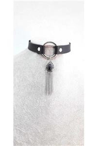 Fugusugu Arabesque Black Stone Choker