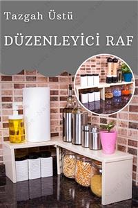 Nandy Home 2 Farklı Kullanımlı Tezgah Üstü & Dolap Içi Düzenleyici Raf Krem