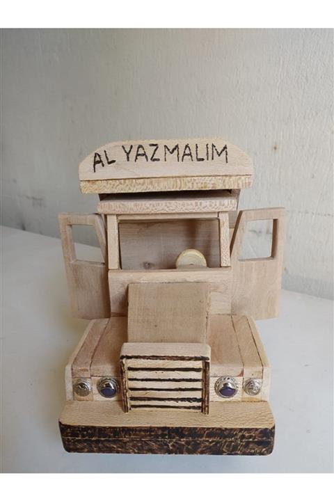 DNZL El Yapımı Ahşap Maket Al Yazmalım Bmc Kamyon