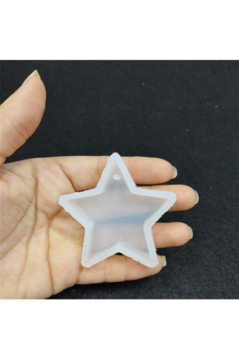 Hobizubi 20 Adet Kolye Anahtarlık Yıldız - Reçine Epoksi Kalıp - A2