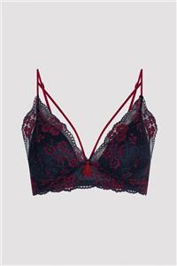 Penti Lacivert Luna Floral Lace Sütyen