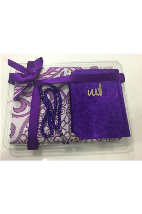 KÖKSAL 3 Parça Seccade Seti 1 Tesbih 1 Seccade 1 Yasini Şerif