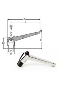 YİSA Yükseklik-100 En-34 Burç-m-14 Metal Sustalı Kol Burçlu Krom Kaplı-25 Ad.