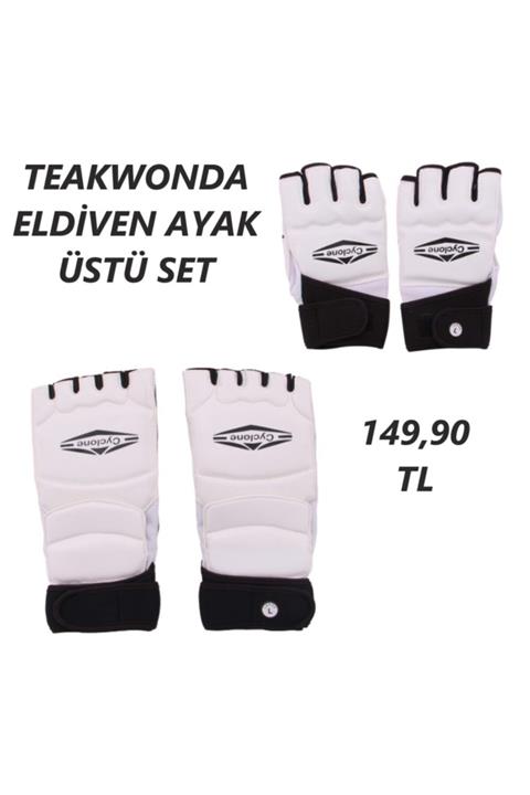 CYCLONE Teakwondo Eldiven & Aya Üstü Set