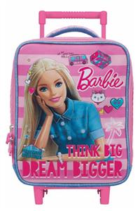 Barbie Renkli Lisanslı ÇekÇekli Anaokulu Çanta
