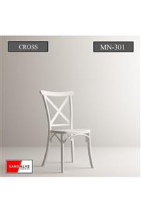 SF SANDALYE FABRİKASI Cross Sandalye Beyaz